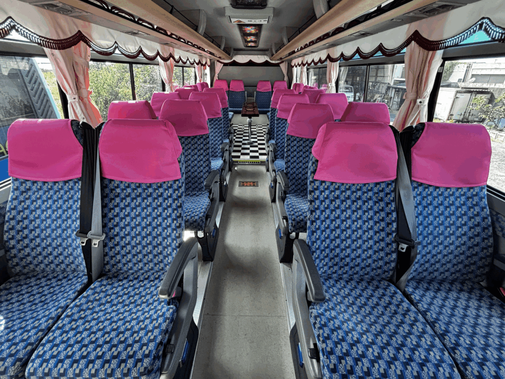 熊本　貸し切りバス　優バスクマモト　宇城市　小川　部活　結婚式　冠婚葬祭　社員旅行の貸切バス